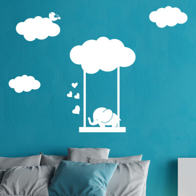 〖Follure〗Elephant Swinging Removable Art Vinyl Mural Home Room Decor Wall Stickers
〖Follure〗Elephant Swinging Removable Art Vinyl Mural Home Room Decor Wall Stickers