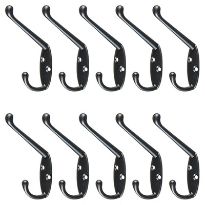 10 loaded retro alloy hook porch bedroom coat hook