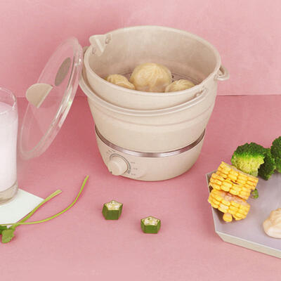 Greensen Foldable Electric Portable Hot Pot Household Travel CookerBeige AU 220V