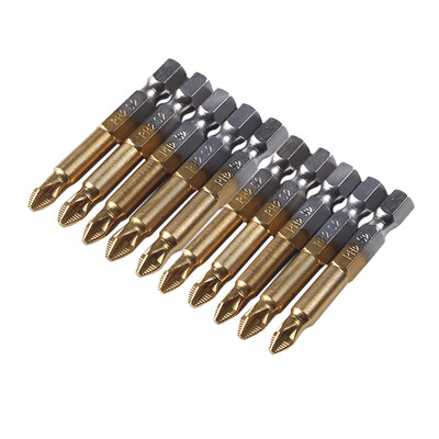 〖Follure〗10Pcs 14 Hex Shank Magnetic Non-slip PH2 Phillips Cross Head Screwdriver Bit
〖Follure〗10Pcs 14 Hex Shank Magnetic Non-slip PH2 Phillips Cross Head Screwdriver Bit