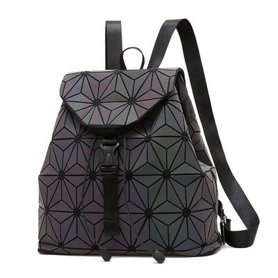 Geometric Rhombic Backpack Women Fluorescent Gradient Shoulder Bag Luminous Holographic Backpack Drawstring Bag For Teenage Girl
Geometric Rhombic Backpack Women Fluorescent Gradient Shoulder Bag Luminous Holographic Backpack Drawstring Bag For Teenage Girl