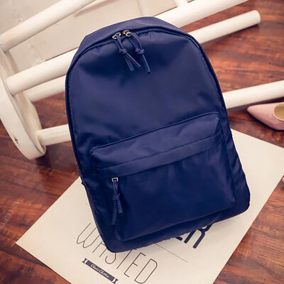 Tailored Solid Color Nylon Backpack Star Same Couple Student Bag Simple Travel Bag BK
Tailored Solid Color Nylon Backpack Star Same Couple Student Bag Simple Travel Bag BK