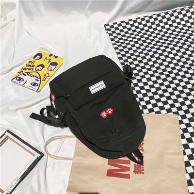 Ins schoolbag female Korean high school students campus simple Joker Mori ancient feeling girl light backpack 
Ins schoolbag female Korean high school students campus simple Joker Mori ancient feeling girl light backpack