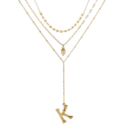 Gold Color Initial natural freshwater pearl Necklace Personalized Letter Necklace Jewelry For Women Accessories Girlfriend Gift
Gold Color Initial natural freshwater pearl Necklace Personalized Letter Necklace Jewelry For Women Accessories Girlfriend Gift