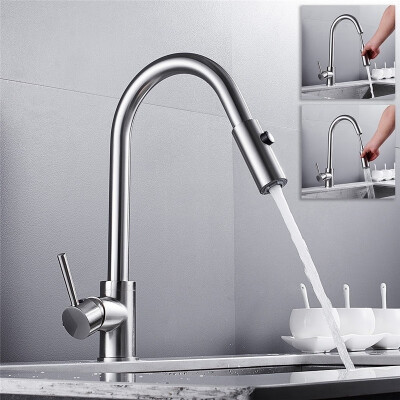 Chrome Pull Out Kitchen Faucet With 2-way Sprayer 360 Rotation Single Handle Mixer Tap Sink Crane
Chrome Pull Out Kitchen Faucet With 2-way Sprayer 360 Rotation Single Handle Mixer Tap Sink Crane