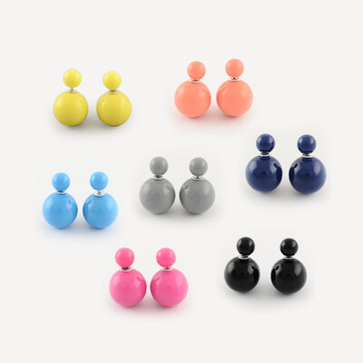 Double Side Acrylic Ball Stud Earrings with Iron Pins Platinum Mixed Color 155mm Pin 06mm
Double Side Acrylic Ball Stud Earrings with Iron Pins Platinum Mixed Color 155mm Pin 06mm