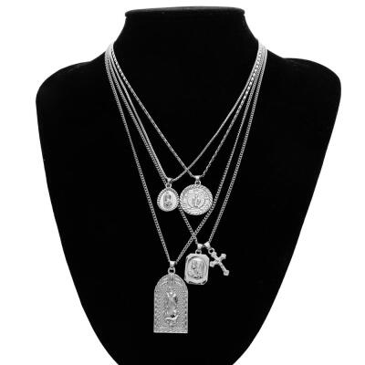 2019 Fashion Gold&Silver Multilayer Cross Necklace Lady Virgin Mary Jesus Statement Chain Necklace Collier Pink Jewelry
2019 Fashion Gold&Silver Multilayer Cross Necklace Lady Virgin Mary Jesus Statement Chain Necklace Collier Pink Jewelry