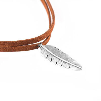 TTMM New Trendy Choker Necklace Double velvet Ancient silver Feater Pendant necklace For Women Gift N234
TTMM New Trendy Choker Necklace Double velvet Ancient silver Feater Pendant necklace For Women Gift N234
