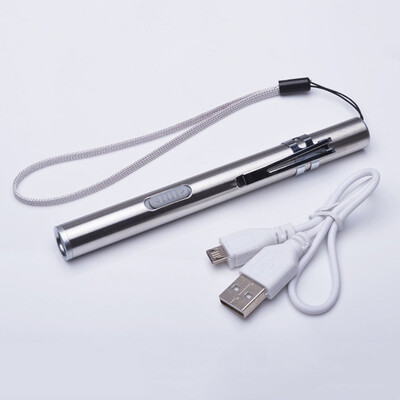 Mini Portable Stainless Steel Charging USB LED Rechargeable Light Small Pocket Flashlight Torch Lamp Camping Outdoor Tools Torch
Mini Portable Stainless Steel Charging USB LED Rechargeable Light Small Pocket Flashlight Torch Lamp Camping Outdoor Tools Torch