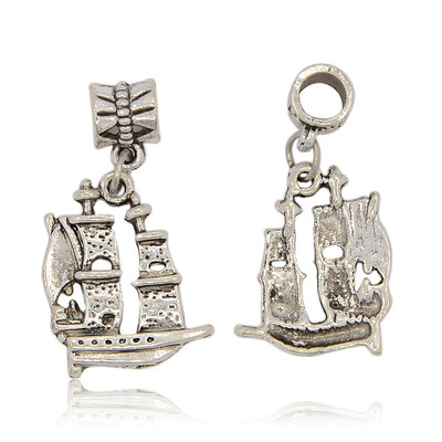 Tibetan Style Alloy European Dangle Beads Large Hole Pendants Sailing Boat Antique Silver 32mm
Tibetan Style Alloy European Dangle Beads Large Hole Pendants Sailing Boat Antique Silver 32mm
