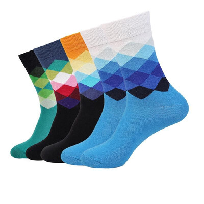 5 Pairs of Mixed Color Men Cotton Socks Diamond Shaped Middle Tube Breathable Socks
5 Pairs of Mixed Color Men Cotton Socks Diamond Shaped Middle Tube Breathable Socks