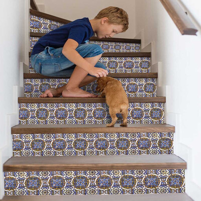 Gobestart 3D Simulation Stair Stickers Waterproof Wall Stickers DIY Home Decor