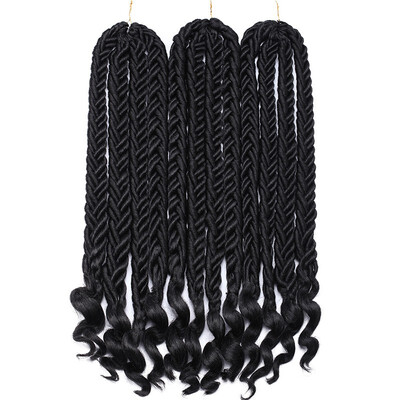 5PcsLot Faux Locs Crochet Hair With Curly Ends 20 Inch Dreadlocs Goddess Locs Crochet Braids Synthetic Braiding Hair Extension
5PcsLot Faux Locs Crochet Hair With Curly Ends 20 Inch Dreadlocs Goddess Locs Crochet Braids Synthetic Braiding Hair Extension