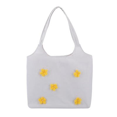 Flower Summer Women Canvas Handbags Casual Shoulder Bag Daily Large Tote