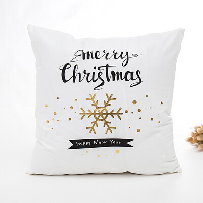 Tailored Merry Christmas Gold Foil Printing Pillow Case Sofa Waist Throw Cushion Cover
Tailored Merry Christmas Gold Foil Printing Pillow Case Sofa Waist Throw Cushion Cover