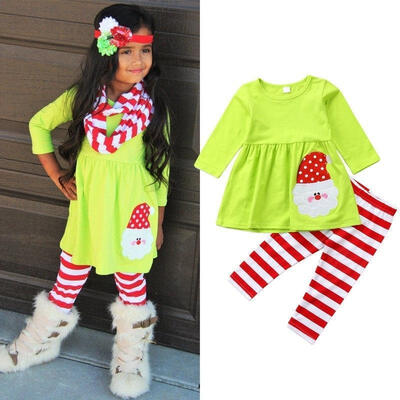 Christmas Kids Baby Girls Autumn Outfits Xmas Tracksuit Clothes Long Sleeve T-shirt Tops Pants Children Clothes Set
Christmas Kids Baby Girls Autumn Outfits Xmas Tracksuit Clothes Long Sleeve T-shirt Tops Pants Children Clothes Set