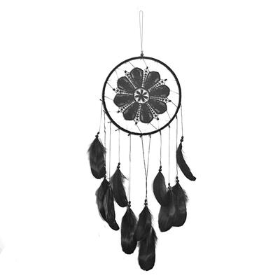 Handmade Feathers Beads Crochet Dream Catcher Home Wall Art Hanging Decor