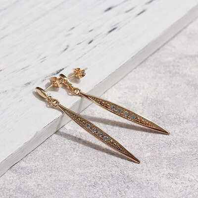 New Fashion Vintage Earrings Rose Gold Color Austrian Rhinestone Dangle Drop Earrings for women
New Fashion Vintage Earrings Rose Gold Color Austrian Rhinestone Dangle Drop Earrings for women