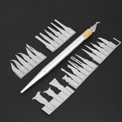 Greensen BGA Chip CPU Demolition Repair Thin Air Blade Mobile Maintenance Tool Kit 27 Blades & 1 Handle
Greensen BGA Chip CPU Demolition Repair Thin Air Blade Mobile Maintenance Tool Kit 27 Blades & 1 Handle