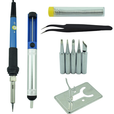 〖Follure〗60W Electric Soldering Iron Welding Tool Kit Solder Wire Tweezers Set 110V
〖Follure〗60W Electric Soldering Iron Welding Tool Kit Solder Wire Tweezers Set 110V