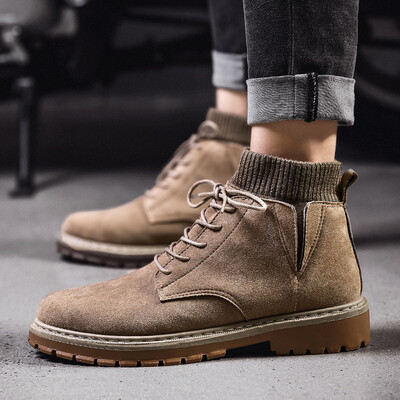 Martin boots high to help mens tide shoes British wind mens help snow boots socks casual wear boots
Martin boots high to help mens tide shoes British wind mens help snow boots socks casual wear boots