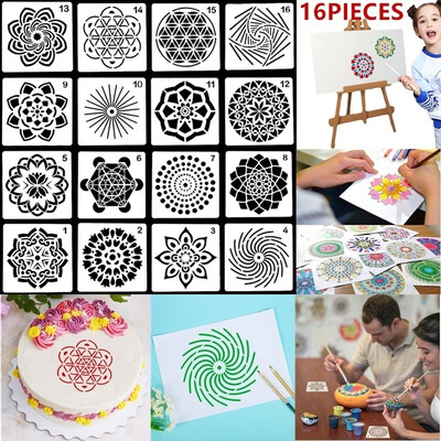 16PCS Mandala Dotting Stencils Template - Different Patterns Dot Painting Templates Art Tools
16PCS Mandala Dotting Stencils Template - Different Patterns Dot Painting Templates Art Tools
