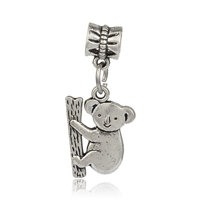 Large Hole Tibetan Style Koala Alloy European Dangle Beads Antique Silver 31mm Hole 5mm
Large Hole Tibetan Style Koala Alloy European Dangle Beads Antique Silver 31mm Hole 5mm