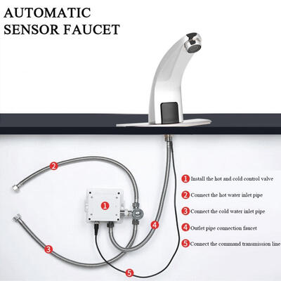 Greensen Electronic Automatic Sensor Touchless Sink Hands-Free Hot & Cold Faucet Motion Activated
Greensen Electronic Automatic Sensor Touchless Sink Hands-Free Hot & Cold Faucet Motion Activated