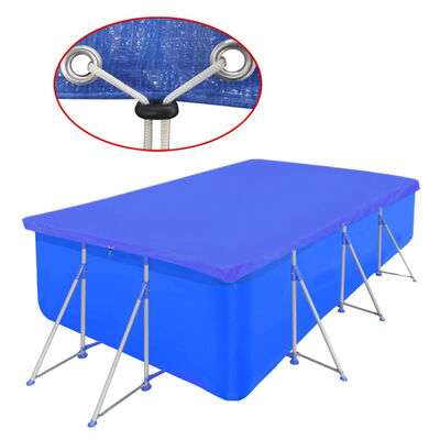 Pool Cover PE Rectangular 12 9" x 6 8" 25 ozsqy