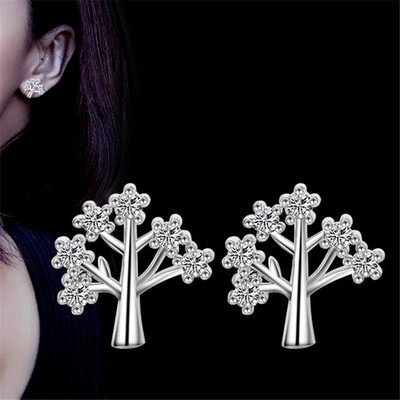 Women Accessories Fashion Jewelry Stud Earrings Silver Color Cubic Zirconia Brithday Gift J16
Women Accessories Fashion Jewelry Stud Earrings Silver Color Cubic Zirconia Brithday Gift J16
