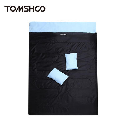 TOMSHOO 86"x60" Double Thermal Sleeping Bag 2 Person Outdoor Camping Hiking Sleeping Bag with 2 Pillows
TOMSHOO 86"x60" Double Thermal Sleeping Bag 2 Person Outdoor Camping Hiking Sleeping Bag with 2 Pillows