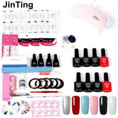JinTing nail art set UV LED LAMP Dryer 6 Color Gel Nail Polish Set Nail Tools Gel Varnish lacquer manicure tools kit Pedicure
JinTing nail art set UV LED LAMP Dryer 6 Color Gel Nail Polish Set Nail Tools Gel Varnish lacquer manicure tools kit Pedicure