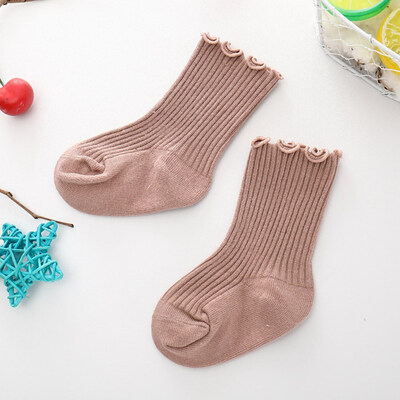 New Solid Color Childrens Socks Loose Mouth Wooden Ear Baby Socks Girls Lace Tube Socks Cotton Breathable Student Socks
New Solid Color Childrens Socks Loose Mouth Wooden Ear Baby Socks Girls Lace Tube Socks Cotton Breathable Student Socks