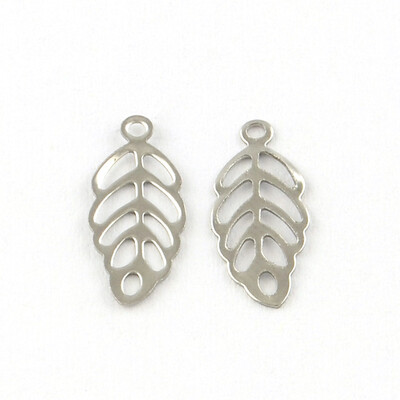 Leaf 201 Stainless Steel Charm Pendants Smooth Surface Stainless Steel Color 13x55x05mm Hole 1mm
Leaf 201 Stainless Steel Charm Pendants Smooth Surface Stainless Steel Color 13x55x05mm Hole 1mm