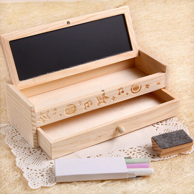 ZTJTJ Korean Version Of The Cute Pencil Case Multifunctional Wooden Diy Small Blackboard Drawer Stationery Box Wooden Storage Box
ZTJTJ Korean Version Of The Cute Pencil Case Multifunctional Wooden Diy Small Blackboard Drawer Stationery Box Wooden Storage Box