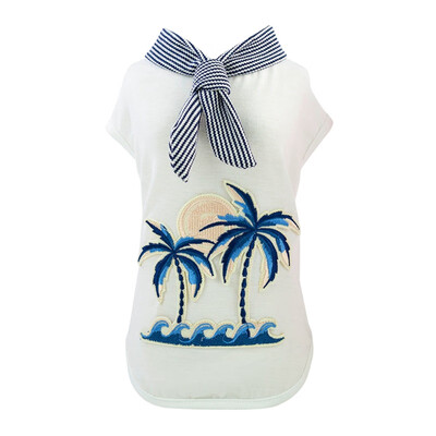 Pet Spring Summer Coconut Tree Embroidered cotton soft Dog Vest shirt Small Medium Dogs Short Sleeves T-shirt Pet Products
Pet Spring Summer Coconut Tree Embroidered cotton soft Dog Vest shirt Small Medium Dogs Short Sleeves T-shirt Pet Products
