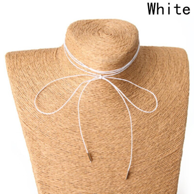 Thin Faux Leathe Strand Wrap Choker Necklace Jewelry Tie Bow Chokers For Women For Girls
Thin Faux Leathe Strand Wrap Choker Necklace Jewelry Tie Bow Chokers For Women For Girls