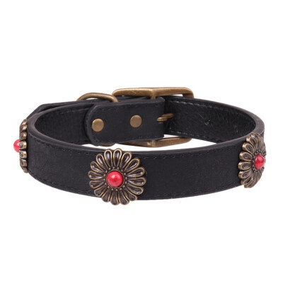 Spot Bronze Daisy Pet Collar Blue Black Red Collars Leads Dog Necklace With Bronze Flowers Bronze Collar Adjustable
Spot Bronze Daisy Pet Collar Blue Black Red Collars Leads Dog Necklace With Bronze Flowers Bronze Collar Adjustable