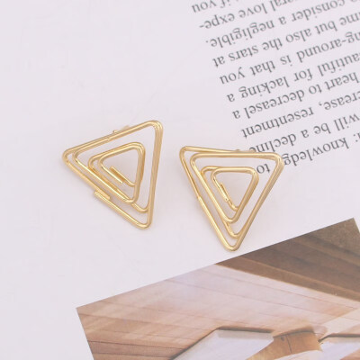 EK868 Korean Jewelry Round Triangle Heart Drop Earrings Yellow Wire Spiral Earrings Metal Maze Exaggerated Party Jewelry
EK868 Korean Jewelry Round Triangle Heart Drop Earrings Yellow Wire Spiral Earrings Metal Maze Exaggerated Party Jewelry