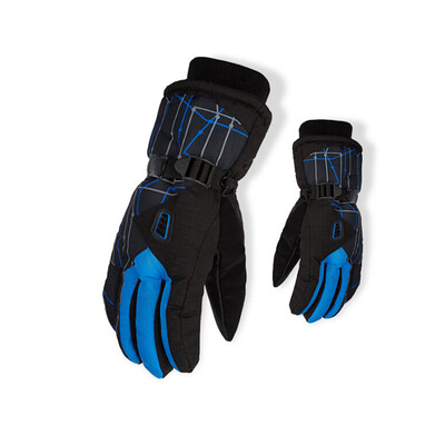 Outdoor Winter Warm Ski Gloves Windproof Thermal Warm Gloves Cycling Snowboard Snow Gloves with Cuff for Men Women