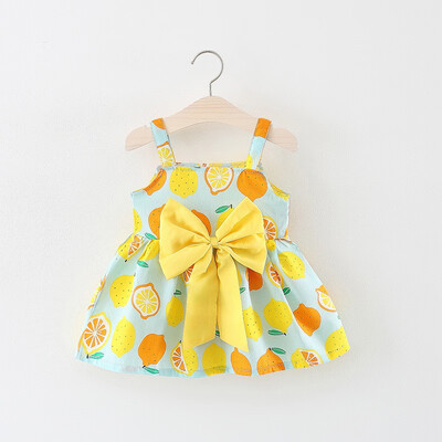 Baby girl clothes baby dress sleeveless with lemon print bow child cotton childrens dress
Baby girl clothes baby dress sleeveless with lemon print bow child cotton childrens dress