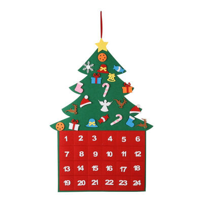 Christmas 24 Days Countdown Calendars DIY Felt Christmas Tree Handmade Craft Wall Hanging Decor Xmas Children Kid Gift Supplies
Christmas 24 Days Countdown Calendars DIY Felt Christmas Tree Handmade Craft Wall Hanging Decor Xmas Children Kid Gift Supplies