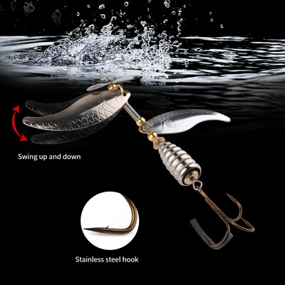 Saidsome 10CM Metal Fishing Lure Sequins Spinner Spoon Baits Feather Fishhook Tackle 15G fishing bait fishing lure
Saidsome 10CM Metal Fishing Lure Sequins Spinner Spoon Baits Feather Fishhook Tackle 15G fishing bait fishing lure