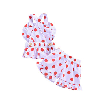 Newborn Baby Girls Clothes Sleeveless DressShort pants 2PCS Outfits Set Dot Printed Cute Clothing Sets Summer Sunsuit 0-4T
Newborn Baby Girls Clothes Sleeveless DressShort pants 2PCS Outfits Set Dot Printed Cute Clothing Sets Summer Sunsuit 0-4T