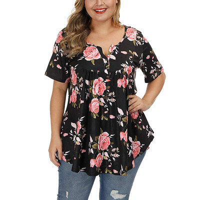 Roseonmyhand Womens Plus Size Floral Blouses V Neck Button Up Tops Ruffle Short Sleeve Shirt
Roseonmyhand Womens Plus Size Floral Blouses V Neck Button Up Tops Ruffle Short Sleeve Shirt
