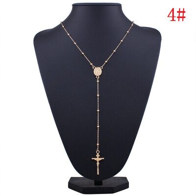2018 New Fashion Religious Style Geometric Rosary Cross Pendant Chain Alloy Necklace Jewelry
2018 New Fashion Religious Style Geometric Rosary Cross Pendant Chain Alloy Necklace Jewelry