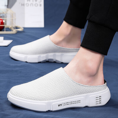 Half-slipper mens summer heel-free Baotou canvas shoes breathable lazy sandals Viet Nam tide sandals mens bean shoes
Half-slipper mens summer heel-free Baotou canvas shoes breathable lazy sandals Viet Nam tide sandals mens bean shoes