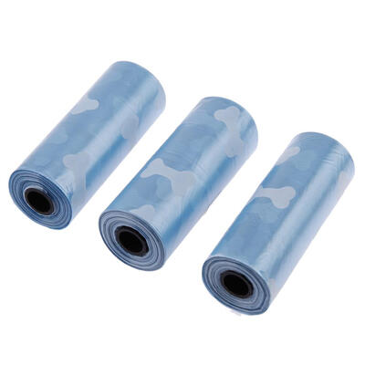 3 Rolls Mixed Pet Dog Waste Printed Poop Bag Dog Waste Pick up Clean Bag