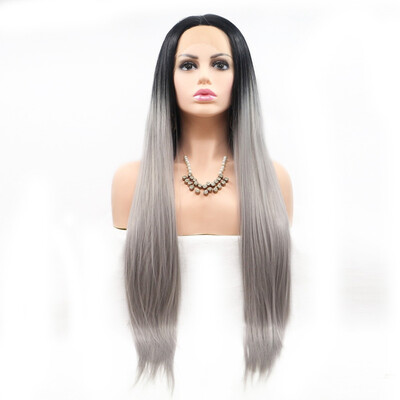 Amazing Star Lace Frontal Wigs Long Straight Hair Silver Gray Heat Resistant Fiber Middle Part Synthetic Hair For Fashion Women
Amazing Star Lace Frontal Wigs Long Straight Hair Silver Gray Heat Resistant Fiber Middle Part Synthetic Hair For Fashion Women