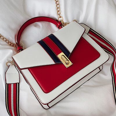 Spring&summer 2019 new womens handbags Korean fashion Joker broadband contrast color handbag shoulder Messenger bag
Spring&summer 2019 new womens handbags Korean fashion Joker broadband contrast color handbag shoulder Messenger bag